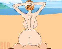 1boy 1boy1girl 1girls anal animated ass ass_shake back back_boob back_view backboob beach big_ass big_breasts biggies00 breasts bubble_ass bubble_butt dancing female hand_on_head hands_behind_head large_ass male naked nami one_piece sex sitting sitting_on_person straight unseen_male_face wide_hips