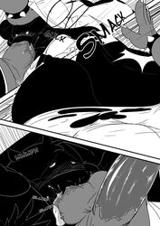 1boy 1futa 2021 absurd_res anthro ass ass_jiggle ass_smack ball_suck ball_sucking balls big_ass big_balls big_butt big_penis bodily_fluids bovid butt_jiggle butt_smack caprine clothed clothing comic deepthroat deltarune digital_media_(artwork) dominant dominant_gynomorph dominant_intersex duo fat_ass fellatio forced forced_oral furry futa_on_male futanari genitals goat gynomorph gynomorph/male gynomorph_penetrating gynomorph_penetrating_male hi_res huge_ass huge_balls huge_butt huge_cock intersex intersex/male intersex_penetrating intersex_penetrating_male male male_penetrated mammal masterj291 monochrome mostly_clothed oral penetration penis ralsei rape reptile saliva scalie sex spanking sucking susie_(deltarune) video_games