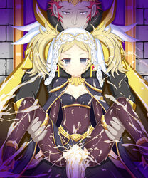 alternate_version_at_source alternate_version_available bukkake covered_in_cum cum_on_breasts cum_on_face cum_on_hair fire_emblem fire_emblem_awakening gangrel_(fire_emblem) lissa_(fire_emblem) penetration rape sex tharja_(fire_emblem)_(cosplay) tyagama vaginal_penetration