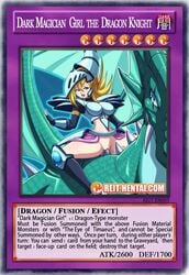 armor armored_dress big_breasts blonde_hair card dark_magician_girl dark_magician_girl_the_dragon_knight dragon english english_text female green_eyes open_mouth reit spiky_hair tagme tcg trading_card watermark yu-gi-oh! yu-gi-oh!_card