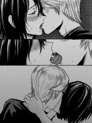 ishigami_yu kaguya-sama_wa_kokurasetai_~tensai-tachi_no_renai_zunousen~ kissing shirogane_miyuki yaoi