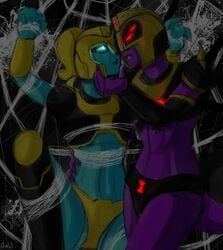 autobot blackarachnia cybertronian elita_one female multiple_girls robot selfcest tagme transformers transformers_animated yuri