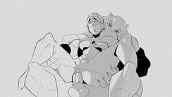 1boy 1boy1girl 1girls 2021 anal anal_penetration anthro battle_beast digital_media_(artwork) eduardo_squidwardo female furry greyscale human image_comics invincible invincible_(tv_series) penetration penis sex shrinking_rae superheroine thokk thokk_(invincible)