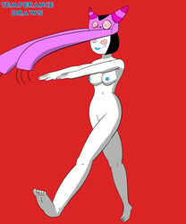 black_hair blue_lipstick breasts female female_only hero:_108 hypnosis mind_control mystique_sonia nude simple_background temperancedraws white_skin yaksha zombie_walk