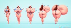 aria ass_expansion breast_expansion clothed growth growth_sequence huge_ass huge_breasts huge_butt mostly_nude naked partially_clothed sequence someshittysketches tagme thick thick_ass thick_thighs transformation wardrobe_malfunction