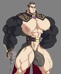 abs biceps bodybuilder bulge flaccid human hyper_muscles male male_focus male_only muscle muscles muscular muscular_arms muscular_ass muscular_back muscular_legs muscular_male muscular_thighs nipples pecs remert solo solo_male the_dragon_prince veins veiny_penis viren_(the_dragon_prince)