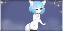 animal_ears animation_frame animation_meme_community edit furry virtual_youtuber white_fur wolfychu youtube youtuber