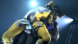 2boys anal anal_penetration anal_sex animated anthro deathclaw digimon fallout gay kasdaq kasoaq_animation large_penis male_deathclaw_(fallout) male_only male_penetrated male_penetrating male_penetrating_male male_renamon penetration penis renamon sex tagme