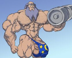 abs biceps bodybuilder bulge disney fantasia flaccid human hyper hyper_balls hyper_genitalia hyper_muscles hyper_penis hyper_testicles male male_focus male_only muscle muscles muscular muscular_arms muscular_ass muscular_back muscular_legs muscular_male muscular_thighs nipples pecs remert solo solo_male sweat sweating sweaty veins veiny_penis yen_sid