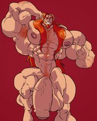 abs armpit armpit_hair balls biceps body_hair bodybuilder elf flaccid human hyper hyper_balls hyper_genitalia hyper_muscles hyper_penis hyper_testicles long_hair male male_focus male_only muscles muscular muscular_arms muscular_ass muscular_back muscular_legs muscular_male muscular_thighs nipples nude pecs penis remert solo solo_male testicles veins veiny_penis