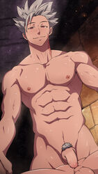 1boy anon ban_(nanatsu_no_taizai) black_monkey_pro male male_nipples male_only mazjojo muscular nanatsu_no_taizai nude_male