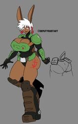 1girls 2021 big_breasts breasts bunny_ears bunny_girl cleavage daisy_(deputyrustart)​ daisy_(doom) daisy_eternal_(deputyrustart)​ deputyrust doom humanized red_eyes short_hair tagme thick thick_thighs thighs tomboy white_hair