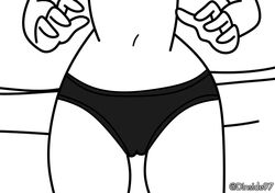 accurate_art_style bed bedroom bedroom_eyes black_bikini blush bottom deadinside97 hands-free jaiden jaiden_animations jaidens_mom stripping taking_clothes_off youtube