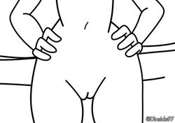 accurate_art_style bed bedroom bottom bottomless deadinside97 holding_hips jaiden jaiden_animations jaidens_mom vagina youtube