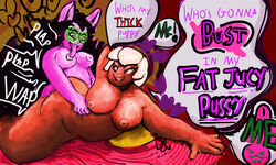 1futa 1girls 2021 alternate_skin_color ass black_hair breasts color dark-skinned_female dark_skin dialogue donald_ducked fat_ass from_behind from_behind_position futa_on_female futanari glasses grabbing_ass happy happy_sex heart homestuck intersex intersex/female jade_harley lesbian long_hair looking_at_partner looking_back looking_pleasured ms_paint_adventures naked nipples plap rose_lalonde rough_sketch sex short_hair speech_bubble text text_box text_bubble tongue tongue_out vaginal_penetration white_hair white_skin