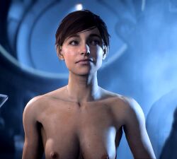 3d casual female female_only game_mod human lewdfighter mass_effect mass_effect_andromeda mod nude_mod pale_skin sara_ryder solo tagme