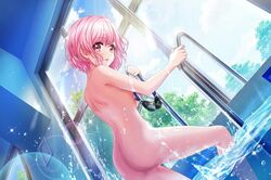 1girls atm_(artist) card_edit d4dj nude pool sakurada_miyu