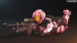 3d armor ass ass_focus ass_view big_ass big_butt big_thighs breasts butt_focus clothed clothed_female female female_focus female_only ghlados halo_(game) halo_(series) helmet holding_weapon laying_on_ground laying_on_stomach on_stomach poster self_upload shiny_clothes small_breasts sniper solo solo_female solo_focus source_filmmaker spartan_(halo) thick_ass thick_legs thick_thighs thighs