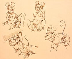 2021 accessory anal anal_sex anthro anthro_penetrated ass bedroom_eyes blush bodily_fluids bottomless bra bra_down breasts clothed clothing cum cum_from_ass cum_in_ass cum_inside cum_on_butt cum_on_leg disembodied_penis disney disney's_house_of_mouse duo female female_focus female_penetrated from_behind_position genital_fluids genitals gloves hair_accessory hair_ribbon hairbow handwear legwear looking_back male male/female male_penetrating male_penetrating_female mammal minnie_mouse monochrome mouse multiple_positions murid murine narrowed_eyes nipples one_eye_closed open_mouth open_smile panties partially_clothed penetration penile penile_penetration penis penis_in_ass penis_in_pussy presenting presenting_pussy pubes pussy ribbons rodent seductive sex sketch sketch_page smile solo_focus spread_legs spread_pussy spreading sweat thigh_highs tongue tongue_out traditional_media_(artwork) twistedterra underwear vaginal_penetration vaginal_penetration