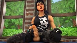 1futa 3d animated balls black_clothes black_clothing black_hair black_shirt clothed clothed_futanari clothing dog_tags epic_games eyes_closed eyeshadow fortnite futa_only futanari hat headhunter_(fortnite) lipstick loop makeup masturbation penis penis_out purple_eyeshadow red_lipstick sfmcypher shoulder_tattoo solo_futa stroking stroking_cock stroking_penis survival_specialist tagme tattoo testicles trees video watermark window