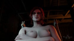 16:9_aspect_ratio 1girls 3d cd_projekt_red female female_only femdom high_resolution red_hair the_witcher the_witcher_(series) the_witcher_2 the_witcher_3:_wild_hunt theropedude triss_merigold