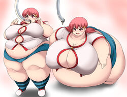 ass big_ass big_breasts big_butt breasts fat fat_ass feeding_tube inflation kurocaze obese obese_female overweight overweight_female pokemon pokemon_gsc thick_thighs tube_feeding weight_gain whitney_(pokemon) wide_hips