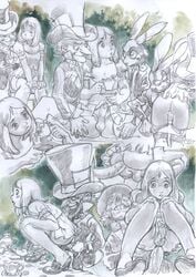 2boys alice_in_wonderland alice_liddell androgynous buggery color crossdressing femboy gay girly hat human interspecies jjfrenchie literature mad_hatter mad_hatter_(wonderland) male male_only march_hare march_hare_(wonderland) monochrome multiple_boys penis penis_under_dress public_domain rabbit rule_63 sex top_hat trap yaoi