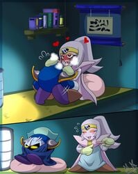 ahe_gao anthro garlude ka-floof kirby:_right_back_at_ya! kirby_(series) meta_knight pregnancy_test sex