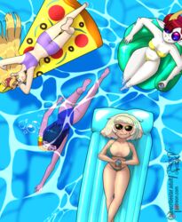 bikini fizzyrox_(artist) hekapoo jackie_lynn_thomas janna_ordonia pin-up pool star_butterfly star_vs_the_forces_of_evil straight_hair swimming swimming_pool