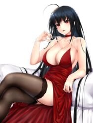 ahoge alcohol alternative_costume azur_lane bangs bare_shoulders black_hair black_legwear blush breasts champagne champagne_flute choker clavicle cleavage cocktail_dress crossed_legs cup dress drinking_glass elbow_rest extremely_large_filesize eyebrows_visible_through_hair female female garter_straps gradient hair_between_eyes hair_ornament head_tilt high_resolution holding holding_cup huge_breasts lace lace-trimmed_thighhighs lace_trim large_breasts large_filesize lingerie long_hair looking_at_viewer no_bra open_mouth paid_reward patreon_reward pouring red_choker red_dress red_eyes rei_kun sitting smile solo tagme taihou_(azur_lane) taihou_(forbidden_feast)_(azur_lane) thighhighs thighs very_high_resolution very_long_hair