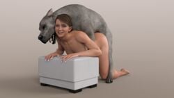 1girls 3d animal beast bestiality canine detroit:_become_human dog female feral kara_(detroit:_become_human) male smile straight zoophilia