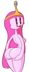 1girls 2019 4_fingers adventure_time ass badguynek big_ass big_breasts black_eyes breasts butt cartoon_network cute grabbing_own_ass holding_ass holding_own_ass looking_at_viewer looking_back naked nude nude_female pac-man_eyes pink_body pink_hair pink_skin princess_bubblegum rubber_hose sideboob thick_thighs thighs toony