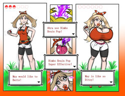 1girls abra ass_expansion before_and_after bimbo bimbofication bradtanker3 brain_drain brainwashing breast_expansion drooling female huge_ass huge_breasts hyper_bimbo may_(pokemon) may_(pokemon_oras) mind_break nintendo pokemon pokemon_oras sequence thick_lips thick_thighs transformation transformation_sequence wide_hips