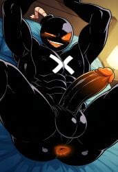 abs ai_generated anus arms_behind_head ass balls ballsack bara big_legs blush blushing_at_viewer bronin666 circumcised cock dick friday_night_funkin gay gay_male hand_on_ass long_penis muscular muscular_ass muscular_male nipples oil oiled oiled_skin orange_eyes penis pinup pleasure_face presenting_anus presenting_ass relaxed showing_off spread_ass spread_butt spread_legs spreading thick_ass thick_thighs throbbing_penis whitty whitty_(friday_night_funkin) wide_hips