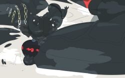 balls burningblaze121 cum game_freak hyper hyper_balls hyper_genitalia hyper_muscles hyper_penis hyper_testicles levionb123 male meowth muscles nintendo penis pokemon pokemon_(species) semen splooge sploosh testicles
