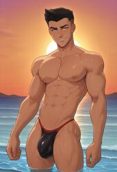 1boy ai_generated bulge conner_kent dc dc_comics kon-el solo superboy superboy_(conner_kent) superboy_(dcamu) superboy_(young_justice) tagme twink young_justice