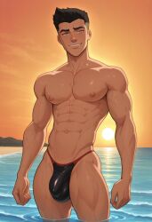 1boy ai_generated bulge conner_kent dc dc_comics kon-el solo superboy superboy_(conner_kent) superboy_(dcamu) superboy_(young_justice) tagme twink young_justice