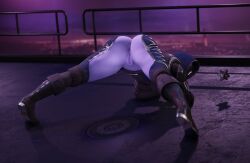 1girls anus armor armored_female ass ass_up awoken bending_down bending_forward bending_over bent_over clothed clothed_female clothing destiny_(game) face_down_ass_up faceless faceless_character faceless_female female female_only ghost_(destiny) guardian_(destiny) hunter_(destiny) jack-o_pose leaning_forward legs_apart legs_spread looking_at_viewer looking_back looking_back_at_viewer open_clothes open_clothing presenting presenting_anus presenting_ass presenting_hindquarters presenting_pussy purple_body purple_skin pussy solo solo_female that_one_spartan