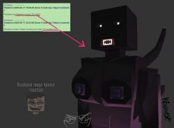 3d blocky blocky_body breasts bust busty_female chest cube emoji fangs gorebox gray_background idk_what_to_tag_it looking_away low_poly meme prisma3d prisma_3d risobase shadow_mutant sharp_teeth sneak_peak tagme vip