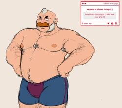 aliknto bara big_breasts big_nipples brawl_stars breasts chubby gay hair huge_breasts huge_nipples male nipples pubic_hair sam_(brawl_stars) seductive seductive_look solo