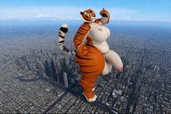 ballsack dreamworks futanari giantess master_tigress testicles tiny_male