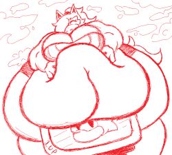1-up 1girls 1up anthro belly breasts canine canine_humanoid cleavage closed_eyes fat female female_focus female_only furry hips idw_publishing large_breasts overweight overweight_female ponytail sega sketch sonic_(series) sonic_the_hedgehog_(series) squished_belly squishing_belly squishypsycho stomach thick_thighs thighs weight_gain whisper_the_wolf wide_hips wolf