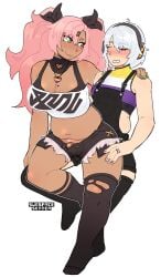 anby_demara chastity_cage lesbian_pride_colors mole_on_breast mole_on_thigh mole_under_eye nicole_demara nonbinary_pride_colors subspaceskater trans_woman zenless_zone_zero