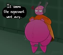 andromorph annoyed antennae_(anatomy) belly big_belly bodily_fluids bottomless clothed clothing clothing_grab clothing_lift cuntboy dialogue digital_media_(artwork) dripping emanata facial_markings five_pebbles_(rain_world) genital_fluids half-closed_eyes head_markings hi_res huge_belly humanoid hyper hyper_pregnancy intersex iterator_(rain_world) machine markings narrowed_eyes orange_clothing pincoosh pink_body pregnant pregnant_andromorph pregnant_intersex puddle rain_world robot robot_humanoid rule_63 segmented_legs shirt shirt_lift signature solo speech_bubble topwear vaginal_fluid_drip vaginal_fluids videocult
