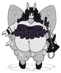 bbw big_breasts breasts cleavage female furry huge_breasts mexifurfoof overweight tagme thick_thighs wide_hips