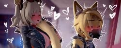 3d_(artwork) 3d_render big_breasts blush burnice_white censored furry futanari gynomorph/female heart lluanhyperzero mihoyo mihoyo_technology_(shanghai)_co._ltd. pulchra_fellini red_nipples romantic tight_pussy vaginal_penetration zenless_zone_zero