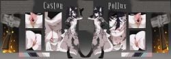 anal_piercing animal_genitalia animal_pussy anthro anus areola ass big_areola big_nipples black_hair black_nose blacksmith blacksmith_hammer bodily_fluids canid canine canine_genitalia canine_pussy canine_vulva canis castor_(drredhusky83) clitoris clitoris_piercing clothed clothing dirty dirty_body dirty_clothing domestic_dog duo felid female female/female flat_chested fur gaping_pussy gaping_vagina genital_fluids genital_piercing genitals gloves grey_body grey_eyes grey_fur guiche_piercing hair handwear hi_res husky hybrid labia_piercing long_hair long_tail mammal markings model_sheet montgomery_glands musk musk_clouds navel navel_piercing nervouscherry nipples nordic_sled_dog nude nude_anthro nude_female pantherine panties panties_down partially_clothed perineum piercing pink_anus pink_areola pink_nipples pink_pussy pink_vulva pollux_(drredhusky83) presenting presenting_anus presenting_vulva pubes pubes_exposed pussy_piercing sibling_(lore) sister_(lore) sisters_(lore) smegma smegma_in_panties smegma_in_pussy smegma_on_body smelly snow_leopard spitz spots spotted_body spotted_fur spread_legs spreading sweat tail tongue tongue_out topless twins_(lore) underwear underwear_down vaginal_fluids vaginal_musk vulva_piercing