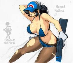 1girls 2d 2d_(artwork) 2d_artwork arms arms_up belly belly_button big_breasts black_hair bra breasts breasts_bigger_than_head breasts_out cap clothed clothed_female clothes clothing curvaceous curvaceous_female curvaceous_figure curves curvy curvy_body curvy_female curvy_figure dead_ahead digital_art digital_drawing_(artwork) digital_media digital_media_(artwork) emptyskull302 female female_focus female_only hair huge_breasts legs legs_apart legs_held_open legs_spread pants partially_clothed polina_(dead_ahead) seductive seductive_body seductive_look seductive_pose sexy sexy_body sexy_pose solo solo_female solo_focus stockings tactical_nudity thick thick_hips thick_legs thick_thighs tits_bigger_than_head tits_out torn_clothes torn_clothing weapon white_skinned_female