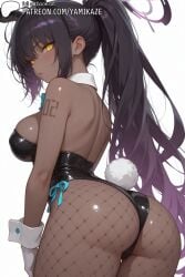 1girls absurd_res absurdres accessory ai_generated anime anime_style anus armpits arms_up ass ass ass_cleavage ass_focus ass_up ass_visible_through_thighs asshole bare_shoulders bed big_breasts blue_archive blush breast_grab breasts breasts_apart breasts_out bunny bunny_costume bunny_ears bunny_girl bunny_tail bunnysuit butt_focus chest cleaning_&_clearing_(blue_archive) cleavage closed_mouth clothed collarbone curvy curvy_figure cute cute_face exposed_breasts female female_focus female_only fishnets fit fit_female from_behind from_behind_position glossy glossy_body glossy_skin glowing_eyes gradient_hair halo high_quality high_resolution highres karin_(blue_archive) light-skinned_female light_skin lips looking_at_viewer lying medium_breasts messy_hair millennium_science_school_student parted_lips perfect_body playboy_bunny purple_hair ribbon shiny_skin shy simple_background slim slim_girl slim_waist smile smiling smiling_at_viewer solo solo_female solo_focus standing stomach thick_thighs thighs uncensored wet wet_body wet_skin white_background white_hair white_pantyhose yami_kaze