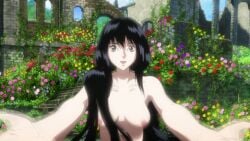 blood-c long_hair naked naked_female nipples screencap uncensored_nipples